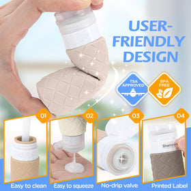 Silevoler BPA-free silicone set keeps liquids safe and containers durable