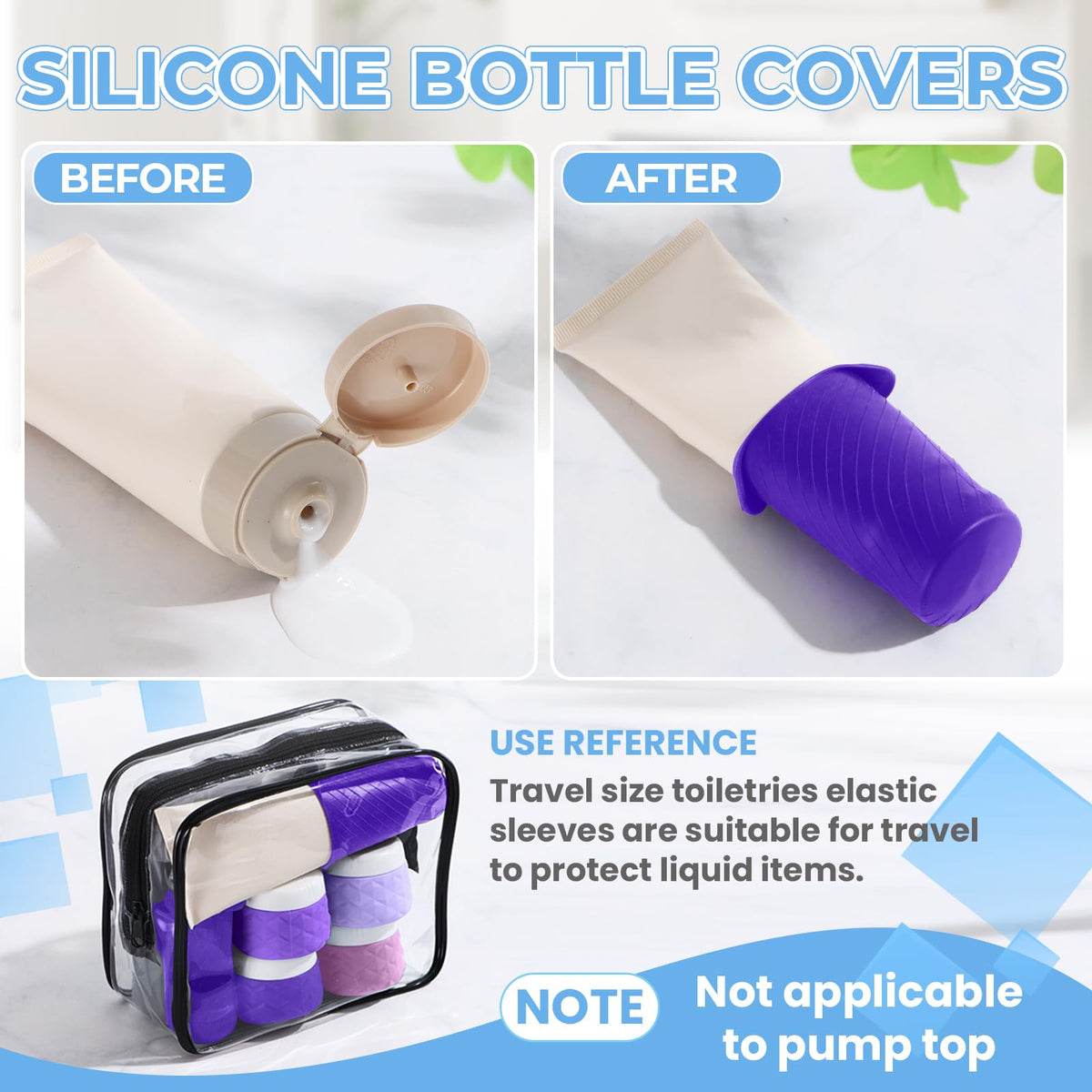 Silevoler clear zipper bag keeps items organized for inspections.