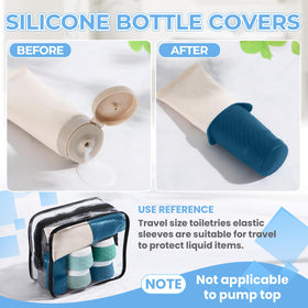 Silevoler clear zipper bag keeps liquids visible for easy inspections.
