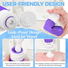 Silevoler silicone bottle covers protect bottles during transit.