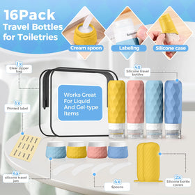 Silevoler silicone bottle covers protect containers during travel