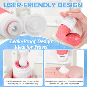 Silevoler silicone bottle covers protecting liquids during travel.