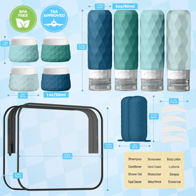 Silevoler silicone travel bottles leakproof design keeps liquids secure.