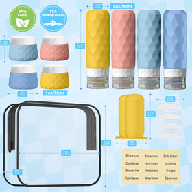 Silevoler travel jars designed for creams and lotions during trips
