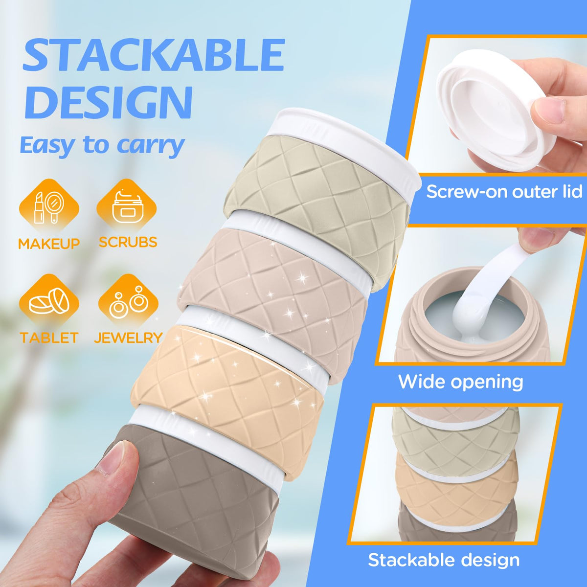 Silevoler travel kit includes labels and brush for quick organization
