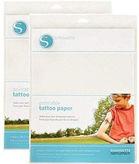Silhouette America temporary tattoo paper ready for inkjet print with vibrant designs