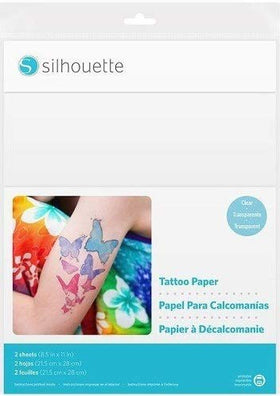 Silhouette America tattoo paper water-activation enables easy removal