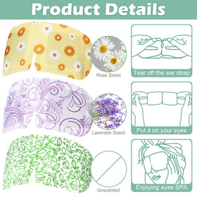Silicherry 96-pack steam eye mask chamomile for soothing relaxation.