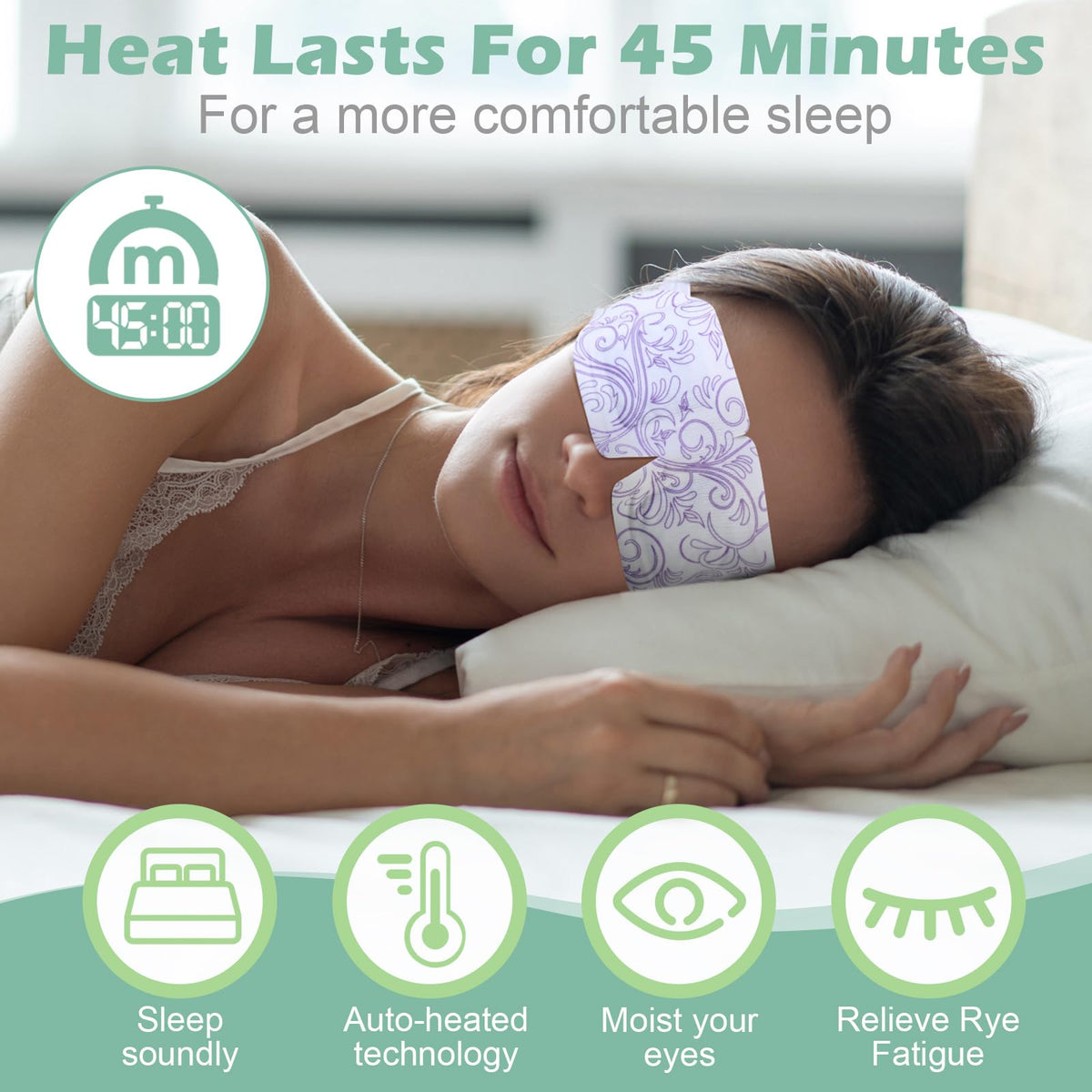 Silicherry eye mask in use during travel for comfort