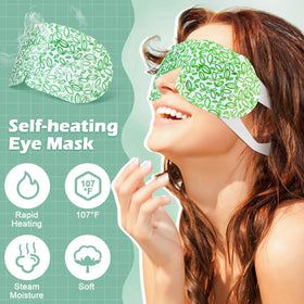 Silicherry self-heating eye mask 42°C 96-pack for long-lasting warmth.