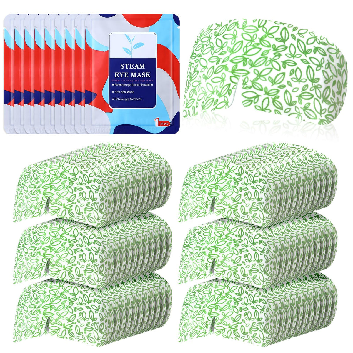 Silicherry steam eye mask 50 packs delivers warm, comforting eye relief on the go.