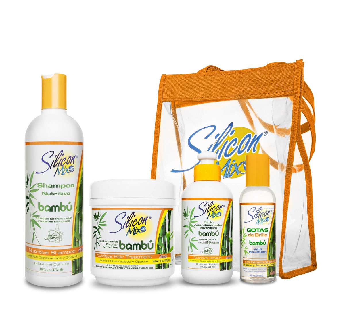 Silicon Mix Bambu Shampoo Kit for nourished hair in daily wash routines