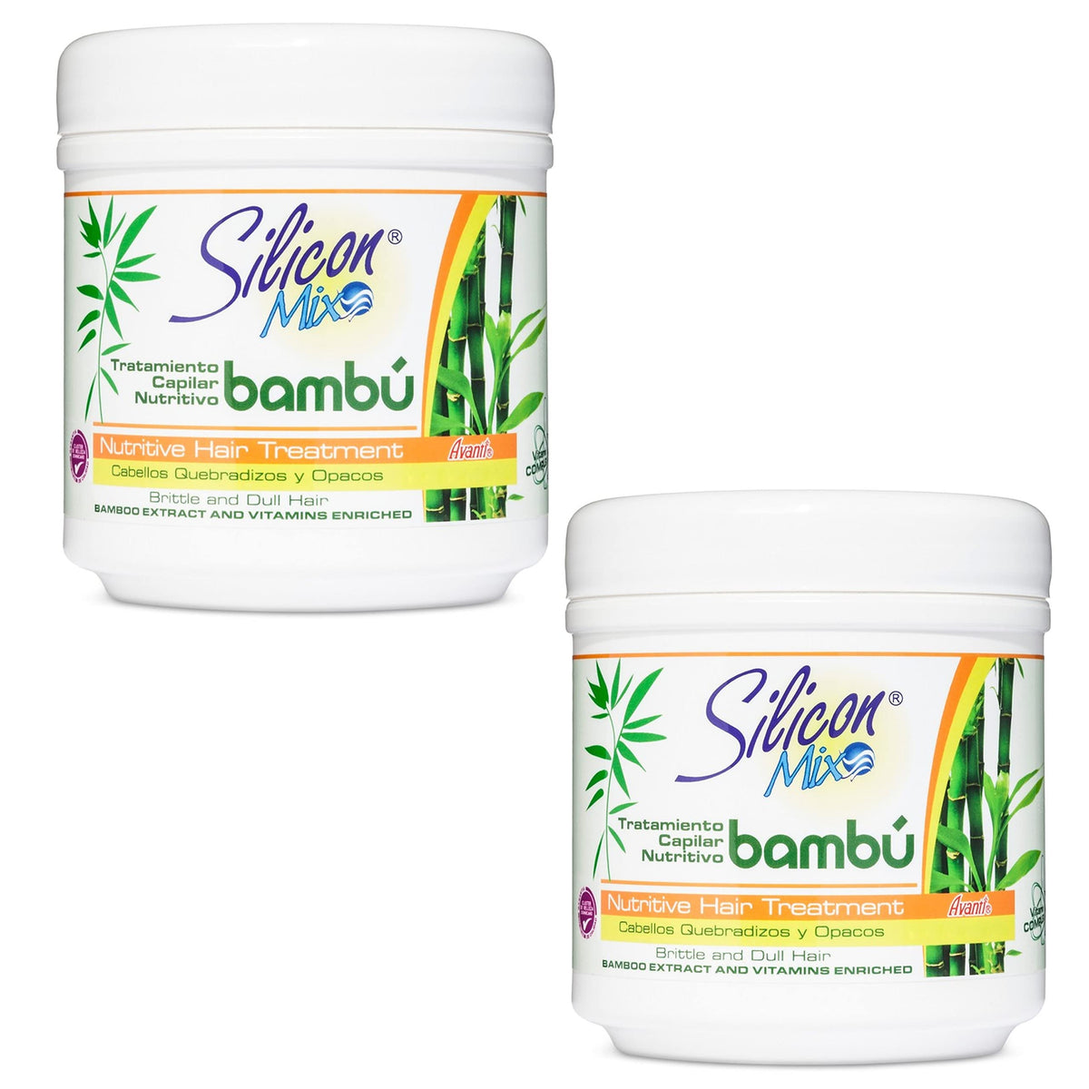 Silicon Mix Bambu Treatment bottle with a rich conditioning formula for smoother hair.