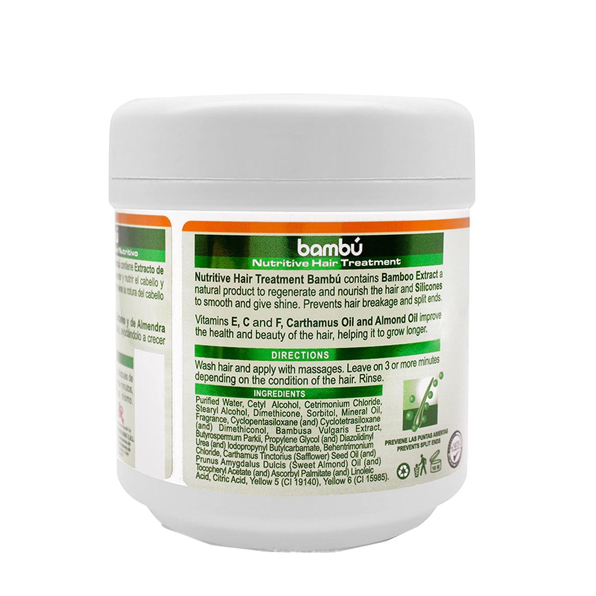 Silicon Mix Bambu Treatment label close-up highlighting bamboo-infused care.