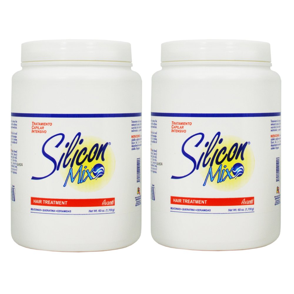 Silicon Mix Intensive Hair Treatment 60oz pack of 2 bottles for deep conditioning and hydration.