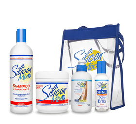 Silicon Mix Moisturizing Shampoo bottle showing hydration for dry hair.