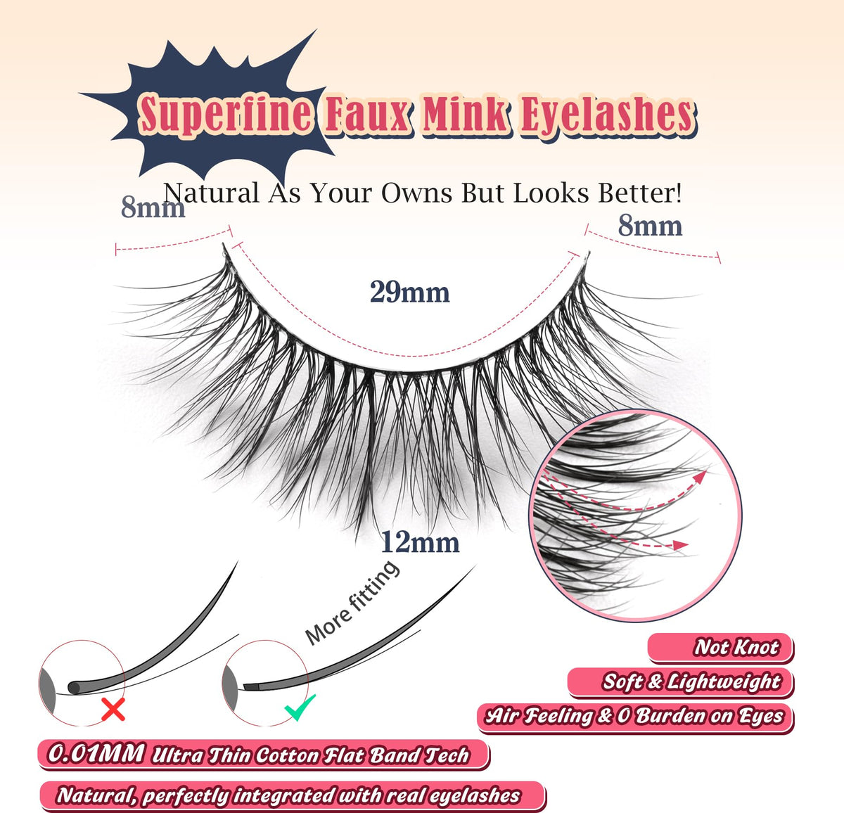 Siligli flat-band 0-1mm lashes deliver lightweight wear and seamless blend.