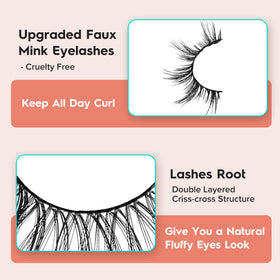 Siligli lashes work with ordinary glues for flexible application