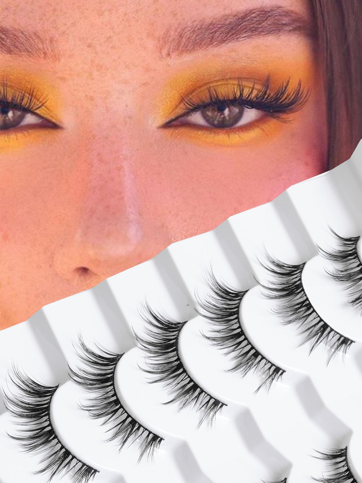 Siligli Manga Cat Eye Lashes Pack for a lifted day-to-night look