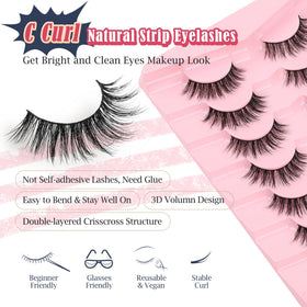 Siligli soft fiber lashes close-up feel feather-light and comfortable all day