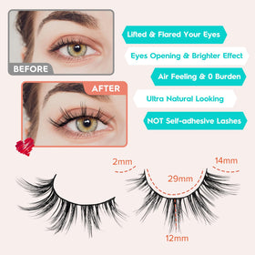 Siligli soft synthetic fibers lashes feel feather-light and comfortable