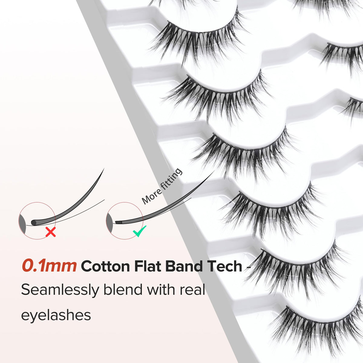 Siligli thin-band 0.1mm lashes blend naturally for daily wear