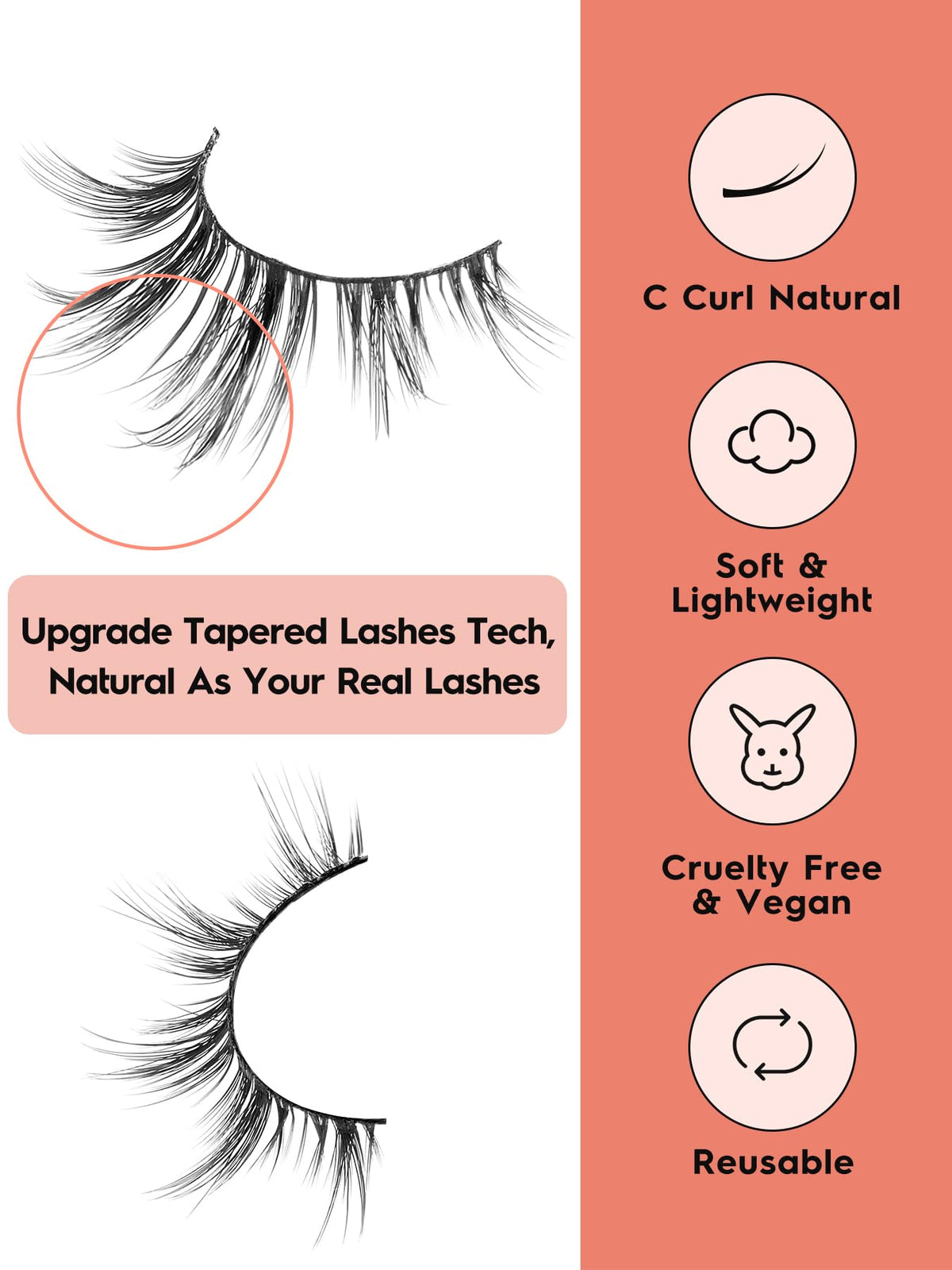 Siligli vegan cruelty-free lashes suitable for everyday beauty