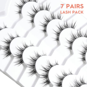 Siligli wispy 3D volume manga lashes add natural fullness at roots