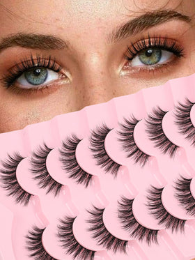 Siligli wispy lashes close-up, natural 12-16mm look for daily brightness