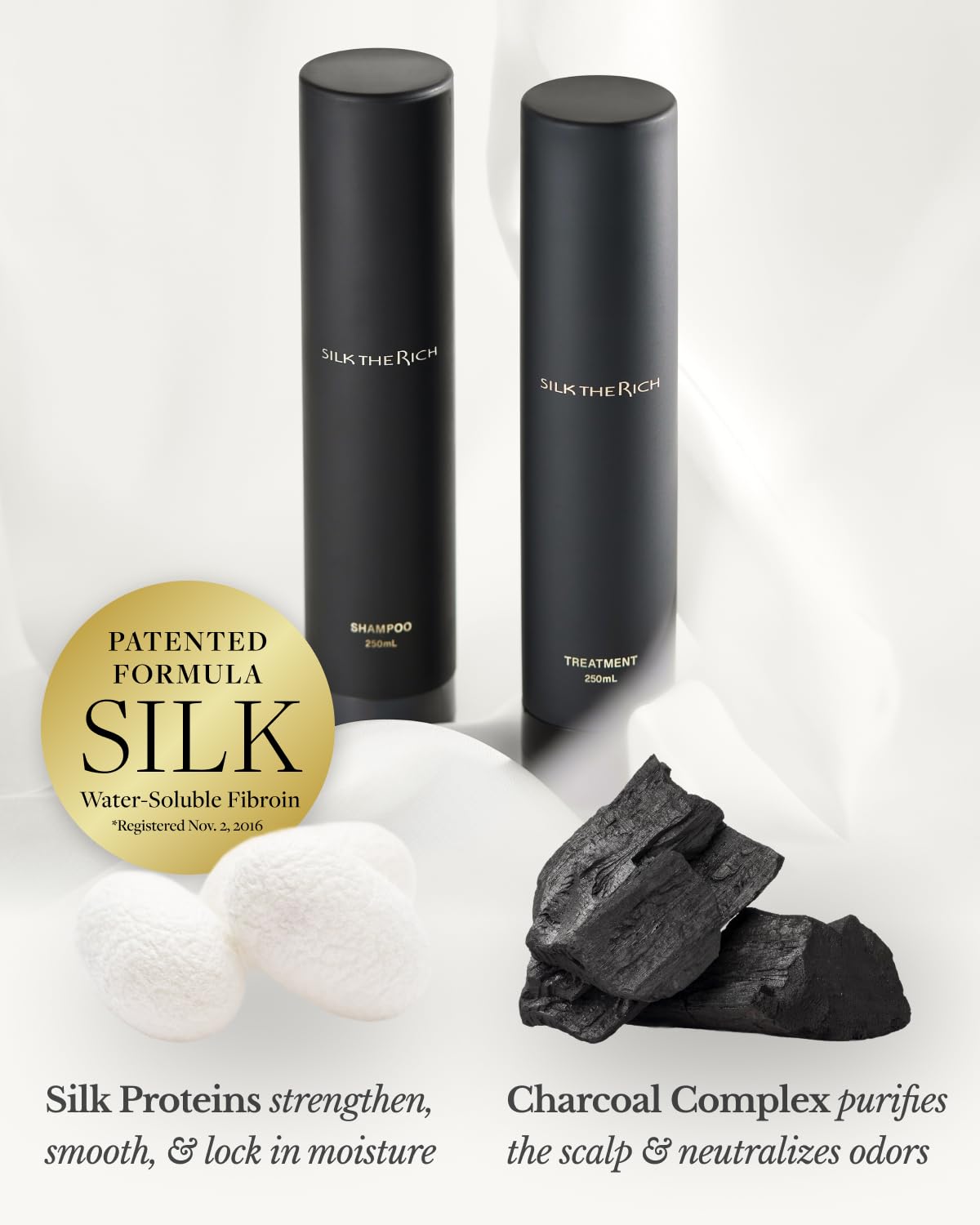 SILK THE RICH Mood Night Musk fragrance bottle for lasting scent