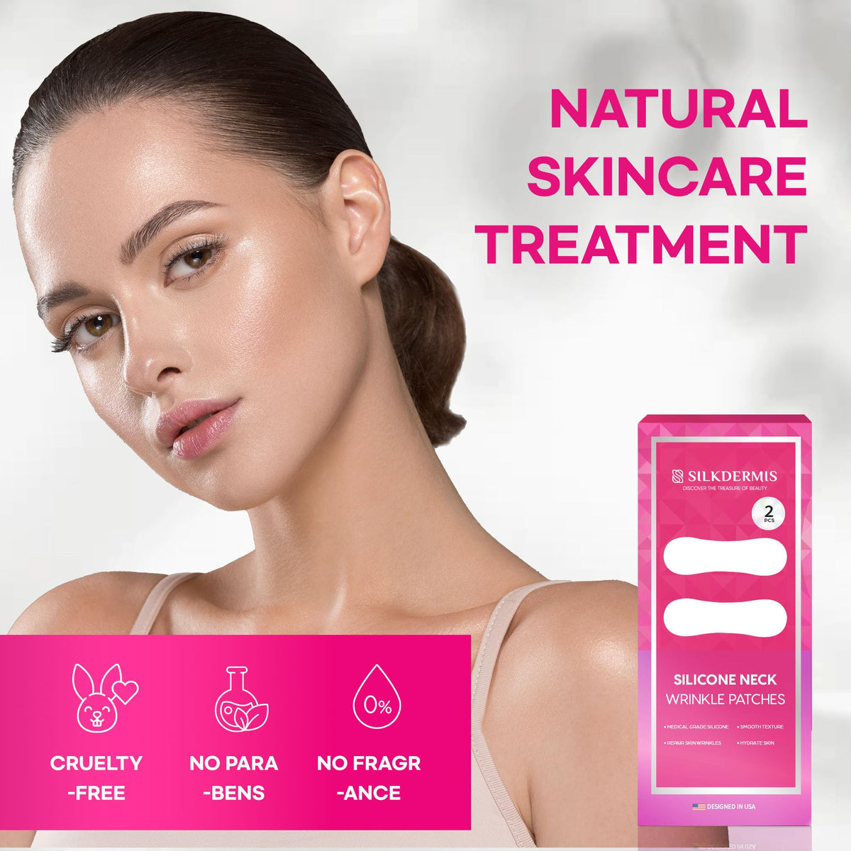 SILKDERMIS soft silicone material suitable for sensitive skin near the neck