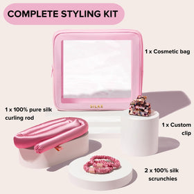 SILKE London 22 momme silk detail on curlers ensures gentle styling