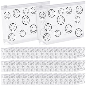 Silkfly clear makeup bags 50 pieces for organized travel and quick item finding