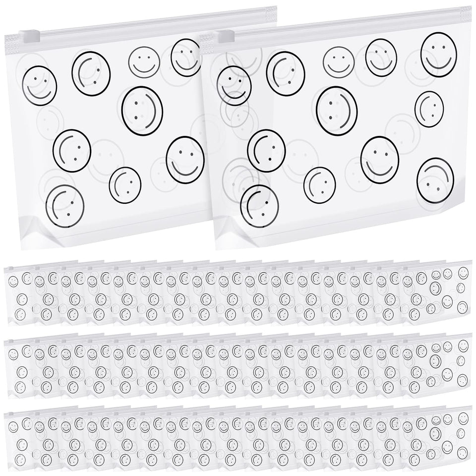 Silkfly clear makeup bags 50 pieces for organized travel and quick item finding