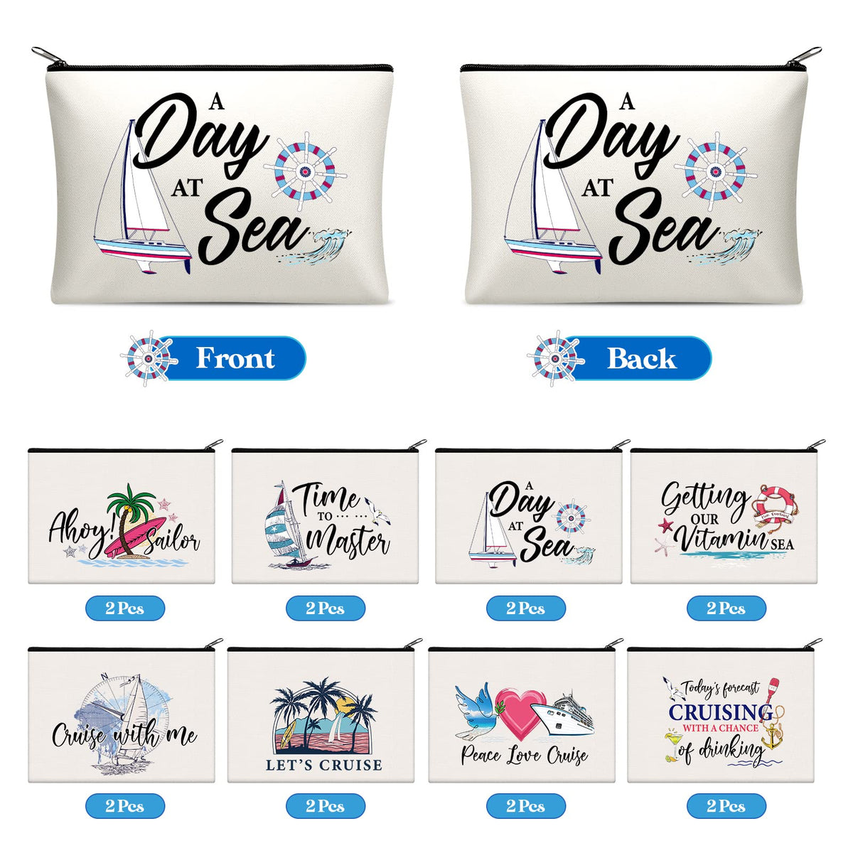 Silkfly nautical design pattern enhances themed cruise party vibes.