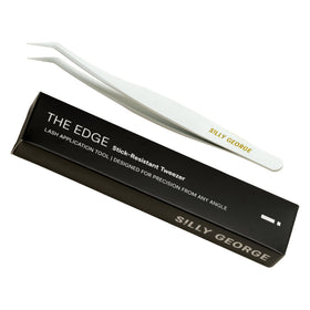 Silly George Edge angled-tip tweezer for precise lash placement
