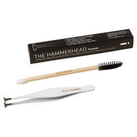 Silly George Hammerhead tweezer demonstrates precise cluster pickup for steady application.