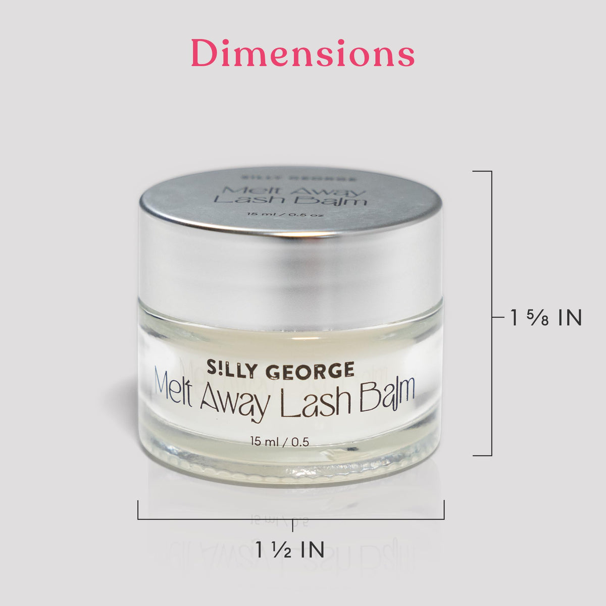 Silly George lash extension remover balm in action for gentle removal
