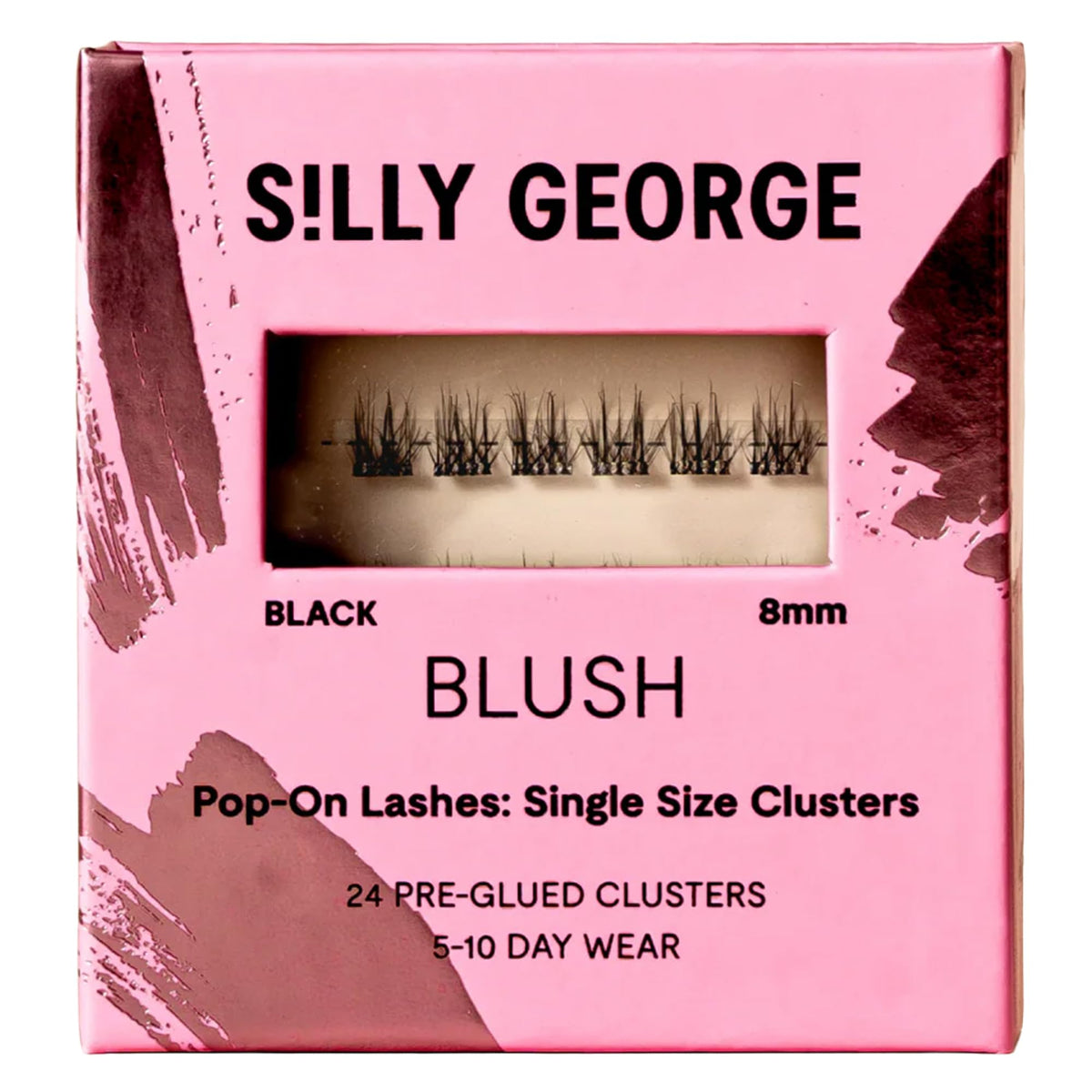 Silly George Pop-On Clusters: 24 ultra-fine pieces for a natural, effortless lash upgrade.