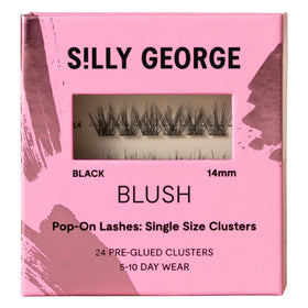 Silly George pop-on clusters in a 24-pack for quick natural lashes.