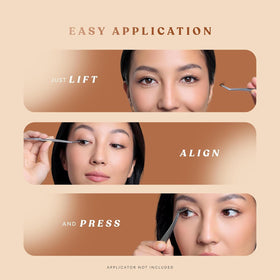 Silly George Pop-On Lashes feather-light feel blends with natural lashes.