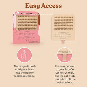 Silly George Pop-On Lashes ready-to-wear DIY lashes for events and daily glam.