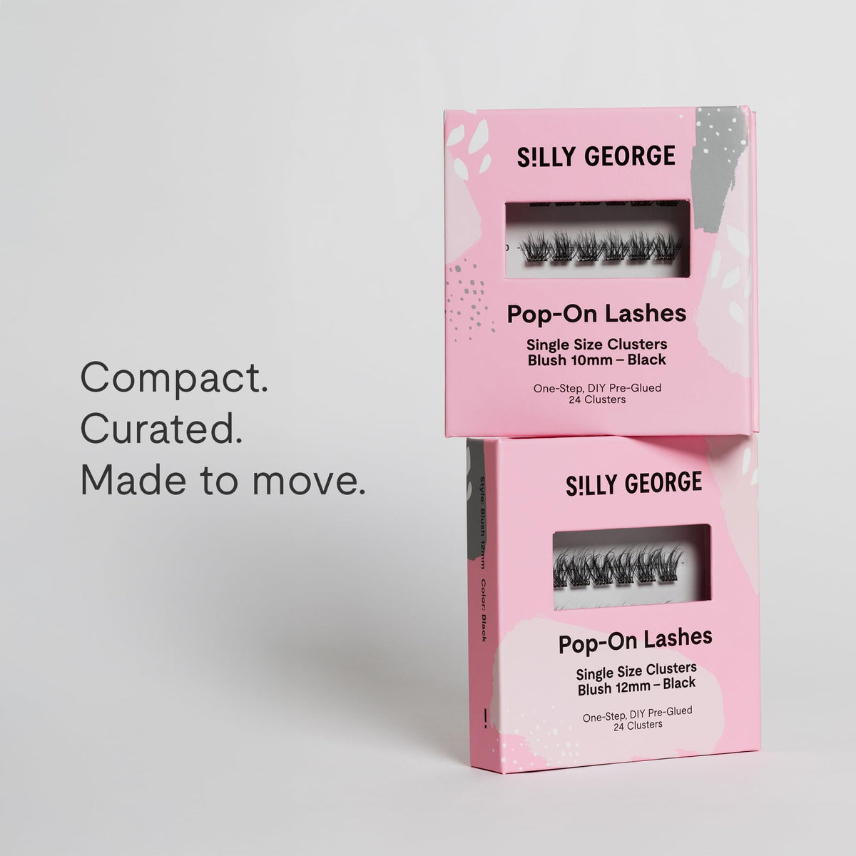 Silly George pre-glued lashes offer mess-free at-home application.