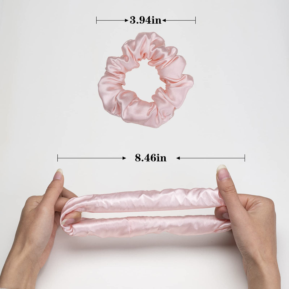 Silmer Silk Scrunchie with smooth elastic band, secure yet gentle hold