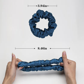 Silmer Silk Scrunchies pack of 3 colors enables versatile styling