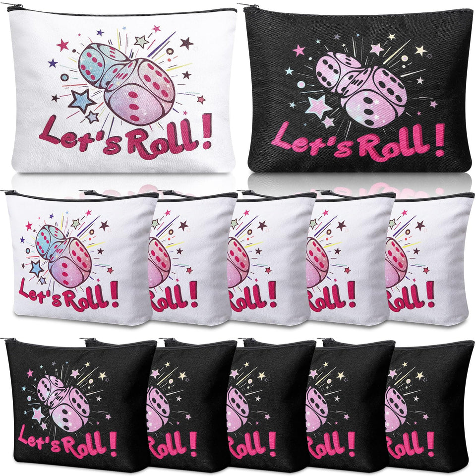 SilTriangle bunco gift bag with dice design for game night fun