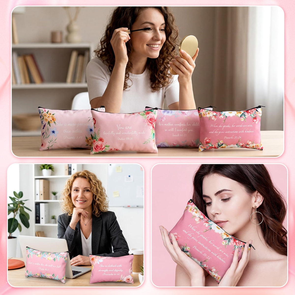 SilTriangle pink canvas texture and color highlight durable everyday use