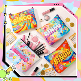 Vibrant multicolor design on SilTriangle bags for lively kits