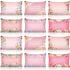 SilTriangle Mother's Day makeup bags 12-pack front view for versatile gift storage