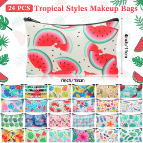 SilTriangle tropical makeup bag style 2 keeps cosmetics secure